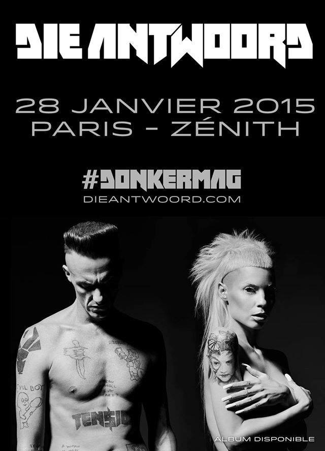 Die Antwoord – Concert le 28 Janvier au Zenith de Paris